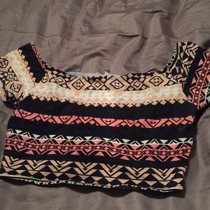 Aztec Crop Top